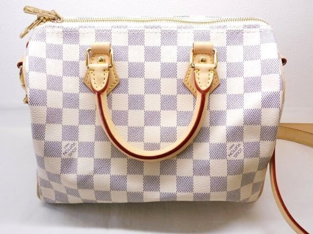 Louis Vuitton Bandoulire White Speedy Damier White Azur White